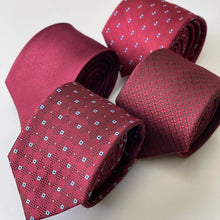 Load image into Gallery viewer, Red Twill Silk Tie – Skinny 65mm