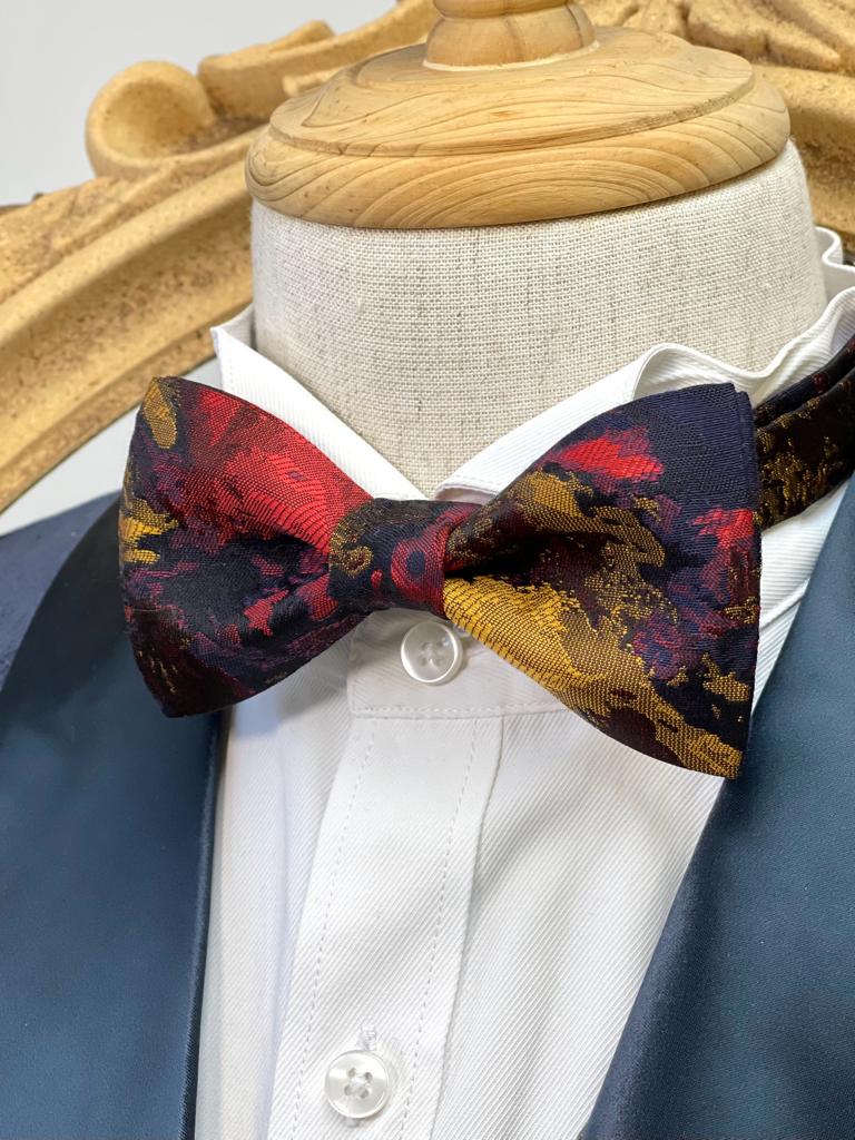 Abstract Mixed Color Classic Bow Tie