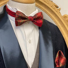 Load image into Gallery viewer, Galaxy Red With Gold Classic Bow Tie