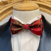 Load image into Gallery viewer, Galaxy Red With Gold Classic Bow Tie