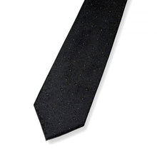 Load image into Gallery viewer, Black Vintage Floral Pattern Silk Tie – Regular 100mm