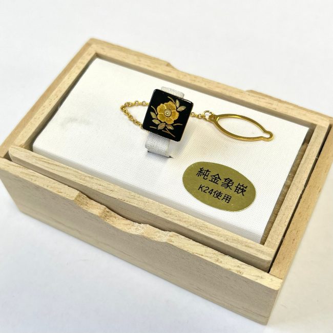 Kyoto Sakura 24K Gold Inlaying Brooch