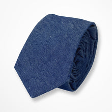 Load image into Gallery viewer, Dark Blue Denim Tie – Skinny 60mm