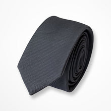 Load image into Gallery viewer, Grey Twill Silk Tie – Slim 50mm