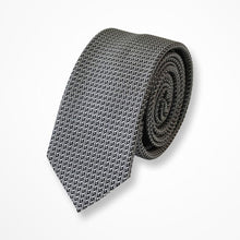 Load image into Gallery viewer, Grey Grenadine Silk Tie – Slim 50mm