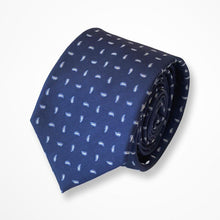 Load image into Gallery viewer, Blue Paisley Silk Tie – Skinny 65mm