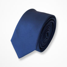 Load image into Gallery viewer, Blue Floral Silk Tie – Skinny 55mm