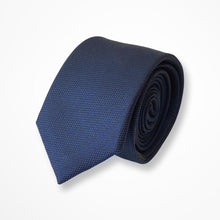 Load image into Gallery viewer, Blue Grenadine Silk Tie – Slim 50mm