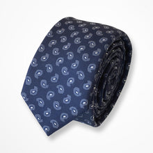 Load image into Gallery viewer, Blue Paisley Silk Tie – Slim 50mm