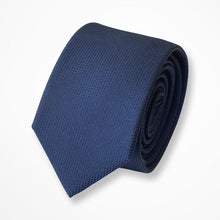 Load image into Gallery viewer, Blue Grenadine Silk Tie – Skinny 65mm