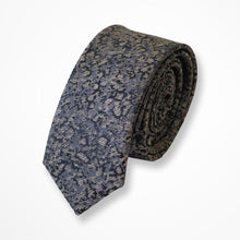 Load image into Gallery viewer, Brown Pattern Silk Tie – Slim 50mm