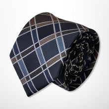 Load image into Gallery viewer, Dark Green Tartan With Colorful Stripes Silk Tie – Skinny 70mm