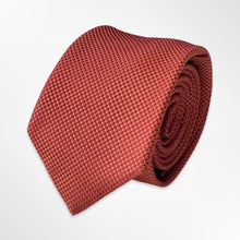 Load image into Gallery viewer, Orange Grenadine Silk Tie – Skinny 70mm