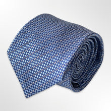 Load image into Gallery viewer, Dark Blue Snake Scales Silk Tie – Regular 80mm