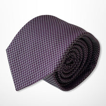 Load image into Gallery viewer, Dark Purple Knit Silk Tie – Skinny 75mm