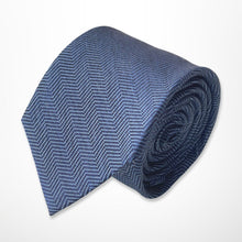 Load image into Gallery viewer, Navy Twill Silk Tie – Regular 80mm