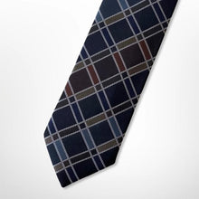 Load image into Gallery viewer, Dark Green Tartan With Colorful Stripes Silk Tie – Skinny 70mm