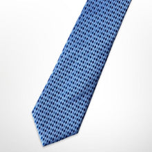 Load image into Gallery viewer, Sky Blue Geometric Silk Tie – Skinny 60mm