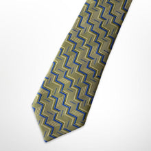 Load image into Gallery viewer, Oliver Green Abstract Silk Tie – Skinny 75mm