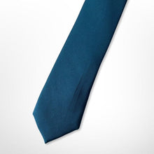 Load image into Gallery viewer, Dark Green Twill Silk Tie – Skinny 60mm