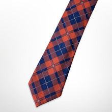 Load image into Gallery viewer, England Orange Tartan Silk Tie – Skinny 75mm