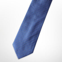 Load image into Gallery viewer, Dark Blue Snake Scales Silk Tie – Regular 80mm