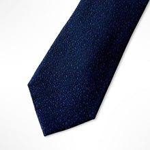Load image into Gallery viewer, Blue Pattern Silk Tie – Regular 80mm