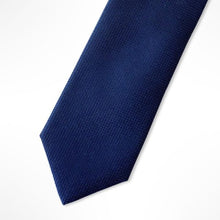 Load image into Gallery viewer, Blue Grenadine Silk Tie – Skinny 65mm