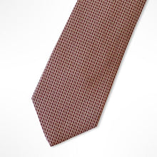Load image into Gallery viewer, Red Micro Check Silk Tie – Regular 80mm