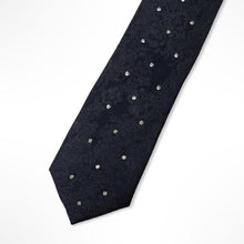 Load image into Gallery viewer, Black Paisley With Amphibole Silk Tie – Skinny 55mm