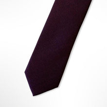Load image into Gallery viewer, Dark Red Knit Silk Tie – Slim 50mm