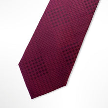 Load image into Gallery viewer, Red Glen Check Silk Tie – Skinny 70mm