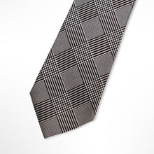 Load image into Gallery viewer, Brown Glen Check Silk Tie – Skinny 75mm