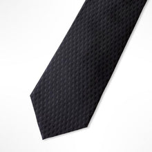 Load image into Gallery viewer, Grey Micro Check Silk Tie – Regular 80mm