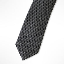 Load image into Gallery viewer, Grey Grenadine Silk Tie – Slim 50mm