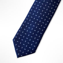 Load image into Gallery viewer, Blue Paisley Silk Tie – Skinny 65mm
