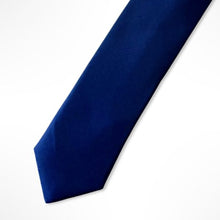 Load image into Gallery viewer, Blue Floral Silk Tie – Skinny 55mm