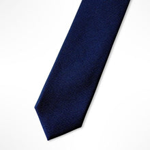 Load image into Gallery viewer, Blue Grenadine Silk Tie – Slim 50mm