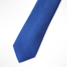 Load image into Gallery viewer, Blue Pattern With Graphic Silk Tie – Skinny 60mm
