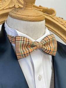 England Style Brown Tarten Classic Bow Tie