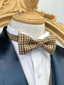 England Style Brown Tarten Classic Bow Tie