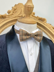 England Style Brown Tarten Classic Bow Tie