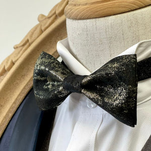 Galaxy Black With Gold Classic Bow Tie
