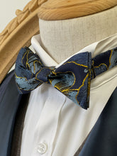 Load image into Gallery viewer, Golden Floral Berry Classic Bow Tie