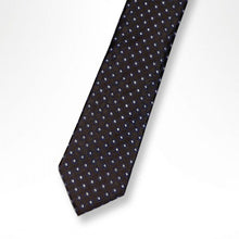 Load image into Gallery viewer, Brown Oblique Silk Tie – Skinny 70mm