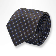 Load image into Gallery viewer, Brown Oblique Silk Tie – Skinny 70mm