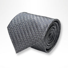 Load image into Gallery viewer, Silver Round Silk Tie – Regular 90mm