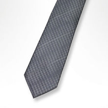 Load image into Gallery viewer, Silver Round Silk Tie – Regular 90mm