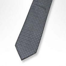Load image into Gallery viewer, Silver Square Silk Tie – Regular 90mm