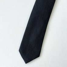 Load image into Gallery viewer, Black Knit Silk Tie – Skinny 70mm
